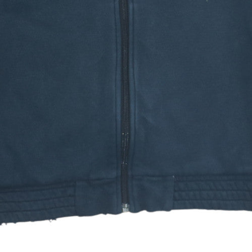 Mens UK Size M Adidas Blue Full Zip Hoodie
