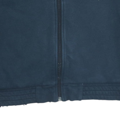 Mens UK Size M Adidas Blue Full Zip Hoodie