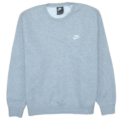 Mens UK Size L Nike Grey Pullover Sweatshirt