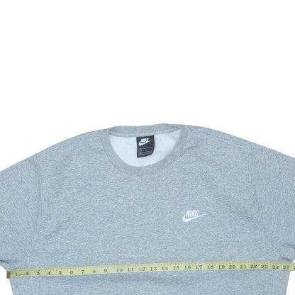 Mens UK Size L Nike Grey Pullover Sweatshirt