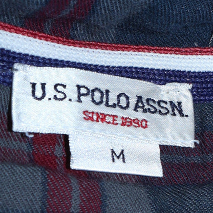 Mens UK Size M U.S. Polo Assn. Grey Full Zip Hoodie
