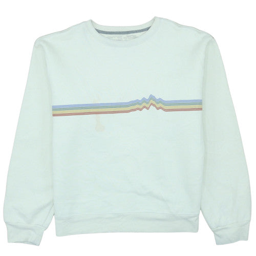 Mens UK Size L Patagonia White Pullover Sweatshirt