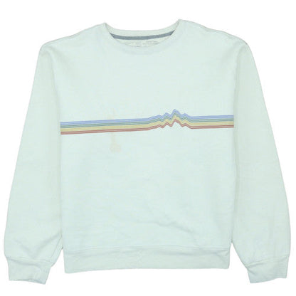 Mens UK Size L Patagonia White Pullover Sweatshirt