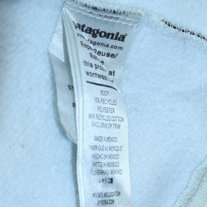 Mens UK Size L Patagonia White Pullover Sweatshirt