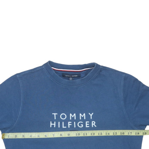 Womens UK Size XS Tommy Hilfiger Blue Pullover Sweatshirt
