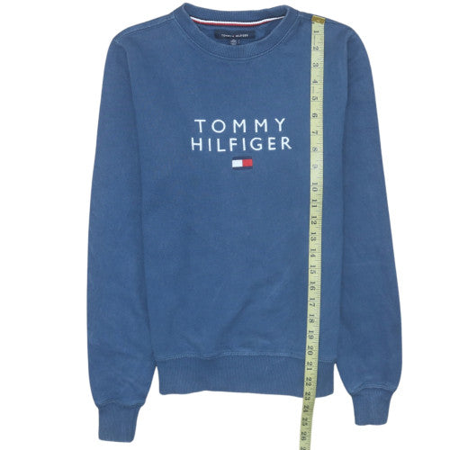 Womens UK Size XS Tommy Hilfiger Blue Pullover Sweatshirt