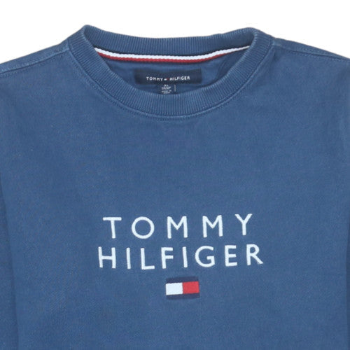 Womens UK Size XS Tommy Hilfiger Blue Pullover Sweatshirt