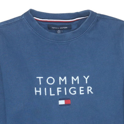 Womens UK Size XS Tommy Hilfiger Blue Pullover Sweatshirt