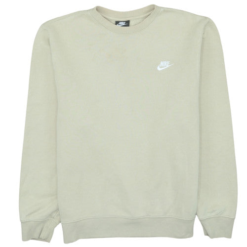 Mens UK Size M Nike Beige Pullover Sweatshirt