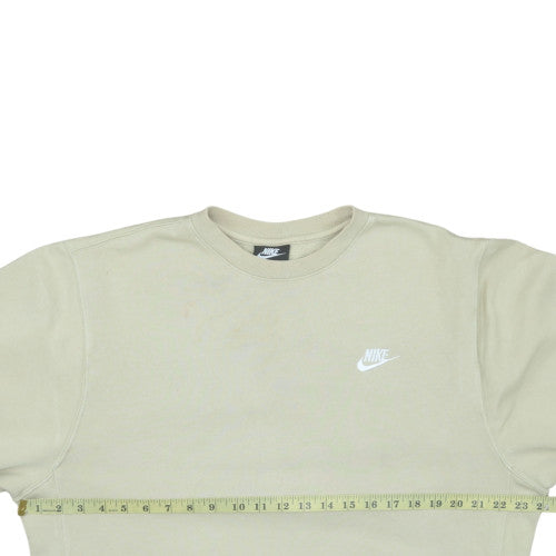 Mens UK Size M Nike Beige Pullover Sweatshirt
