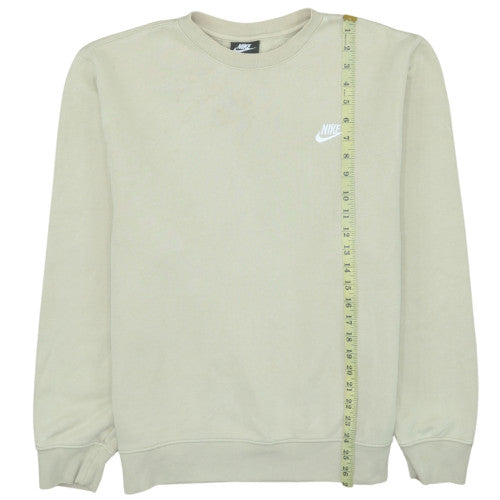 Mens UK Size M Nike Beige Pullover Sweatshirt