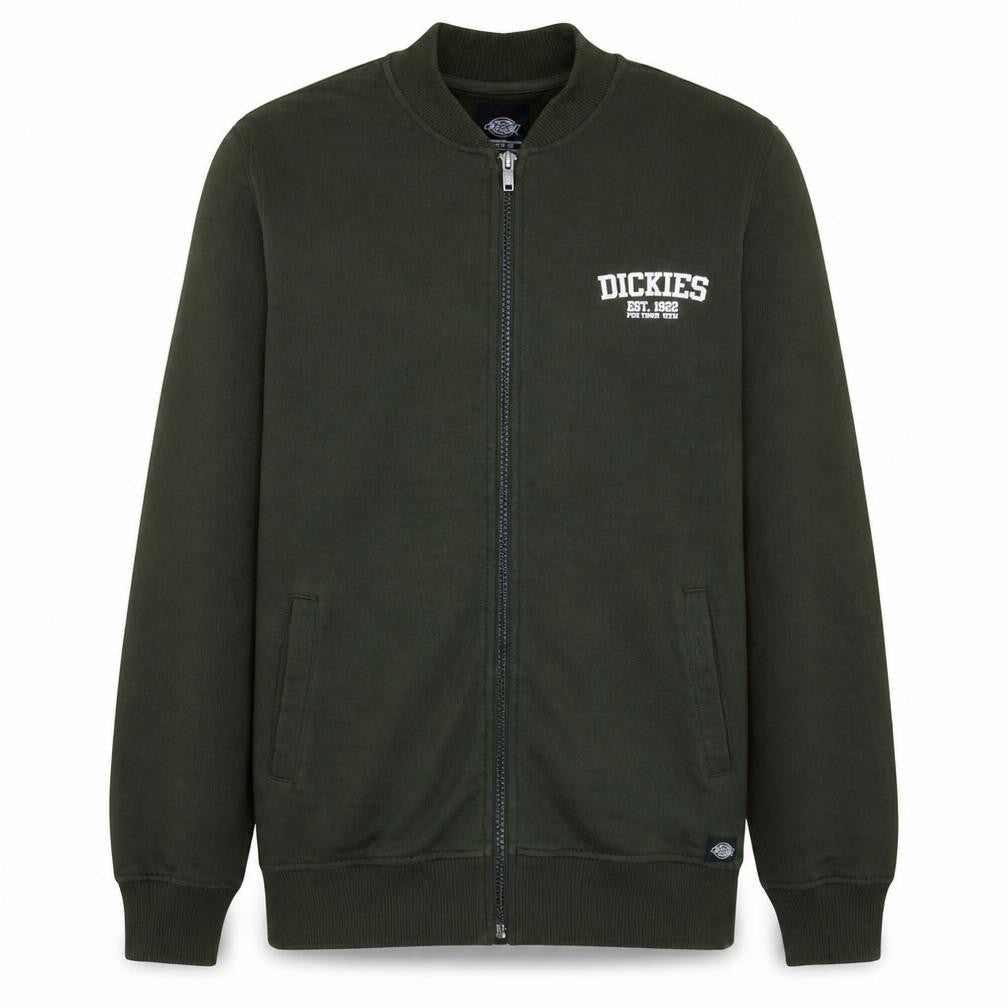 Mens UK Size M Dickies Green Full Zip Sweatshirt