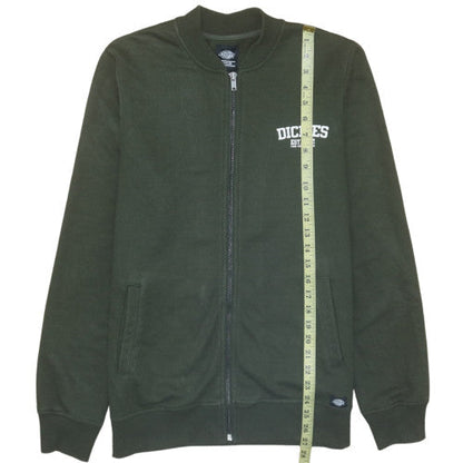 Mens UK Size M Dickies Green Full Zip Sweatshirt