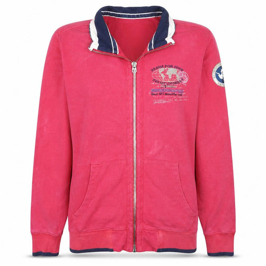 Napapijri Womens Pink XL Full Zip Collared Track Jacket