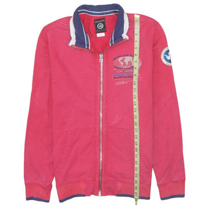 Napapijri Womens Pink XL Full Zip Collared Track Jacket