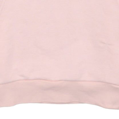 Adidas Girls Pink Pullover Hoodie 14-15 Years Classic Logo Cotton Blend