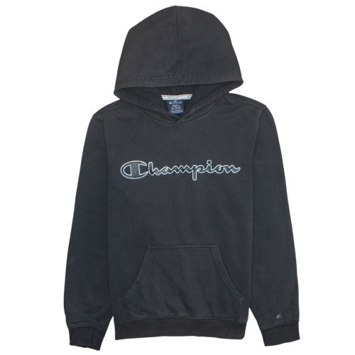 Mens UK Size S Champion Black Pullover Hoodie