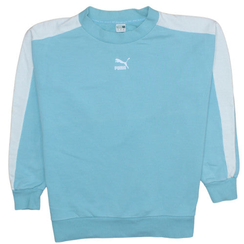 Womens UK Size M Puma Blue Pullover Sweatshirt