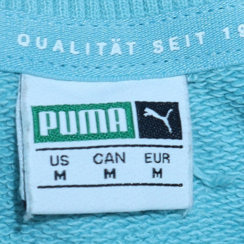Womens UK Size M Puma Blue Pullover Sweatshirt