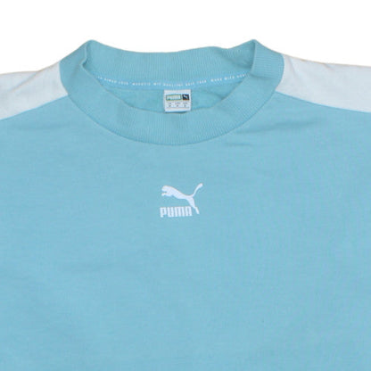 Womens UK Size M Puma Blue Pullover Sweatshirt