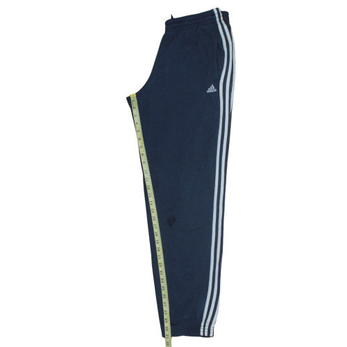 Adidas Men Blue Essentials Sweatpants M Regular Fit Fleece