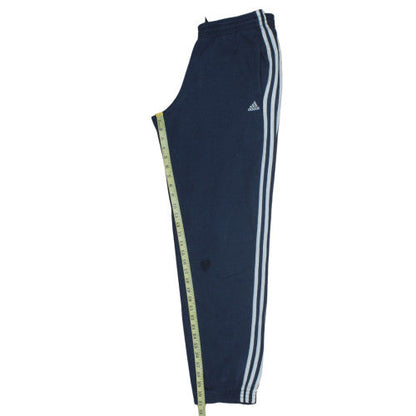 Adidas Men Blue Essentials Sweatpants M Regular Fit Fleece