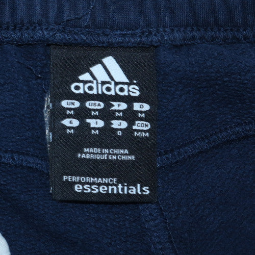 Adidas Men Blue Essentials Sweatpants M Regular Fit Fleece