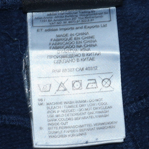 Adidas Men Blue Essentials Sweatpants M Regular Fit Fleece