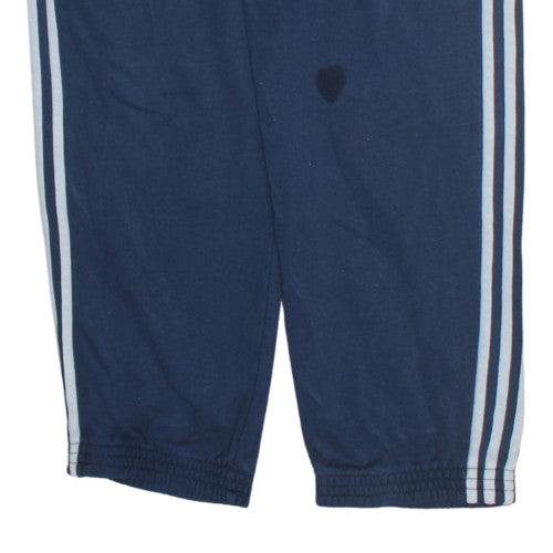 Adidas Men Blue Essentials Sweatpants M Regular Fit Fleece