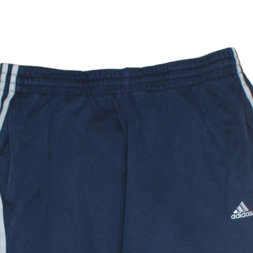 Adidas Men Blue Essentials Sweatpants M Regular Fit Fleece