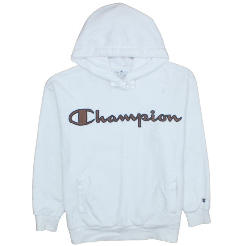 Womens UK Size S Champion White Pullover Hoodie