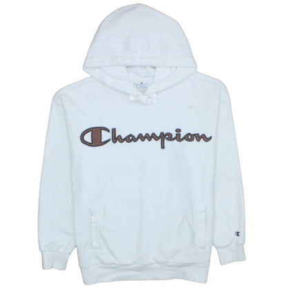 Womens UK Size S Champion White Pullover Hoodie