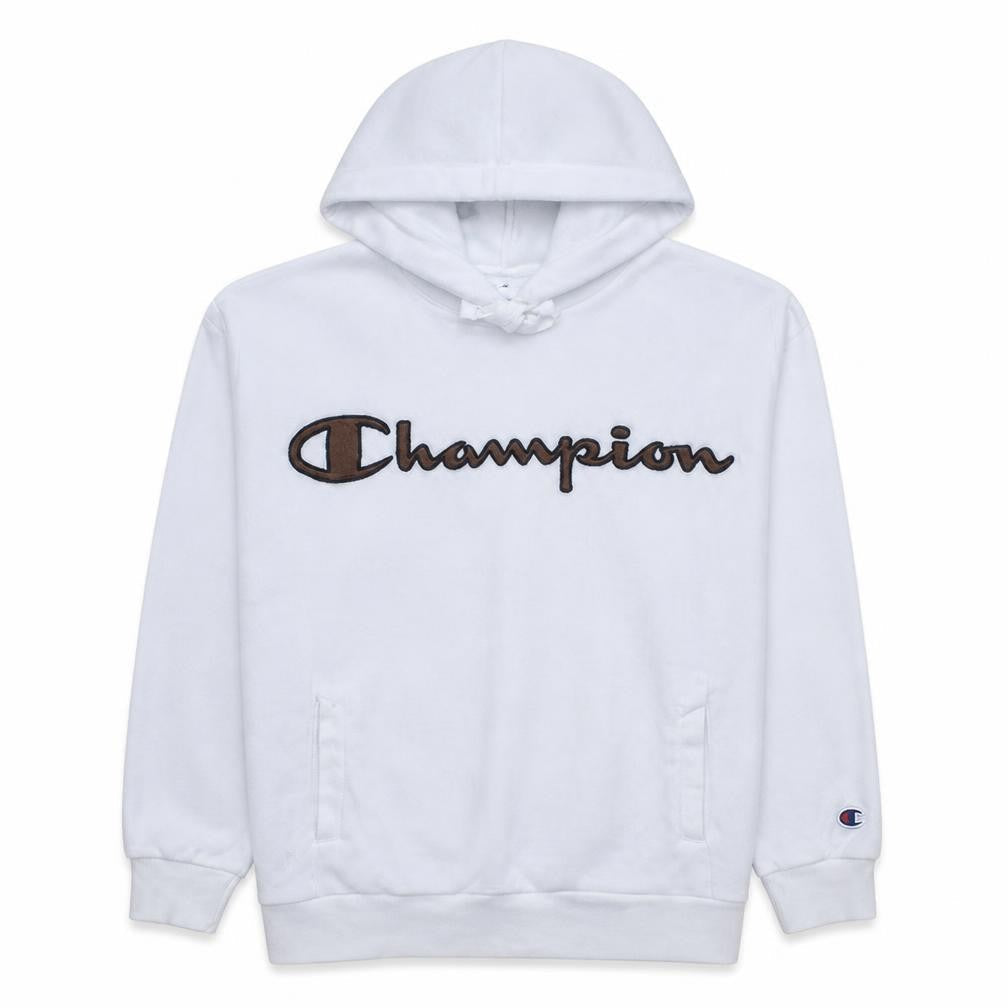Womens UK Size S Champion White Pullover Hoodie