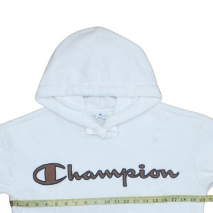 Womens UK Size S Champion White Pullover Hoodie
