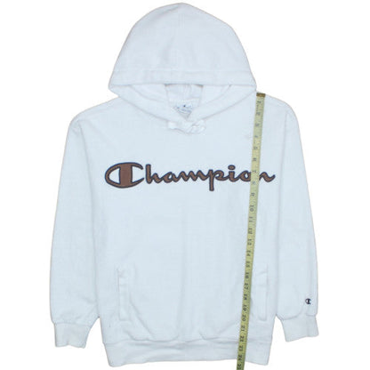 Womens UK Size S Champion White Pullover Hoodie