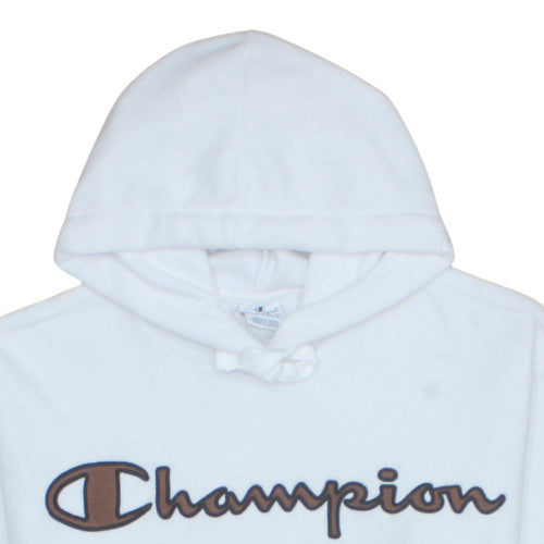 Womens UK Size S Champion White Pullover Hoodie