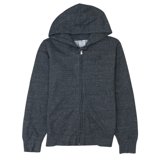 Womens UK Size L Champion Grey Full Zip Hoodie