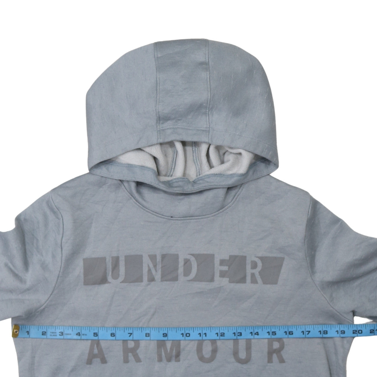 Mens UK Size M Under Armour Grey Pullover Hoodie