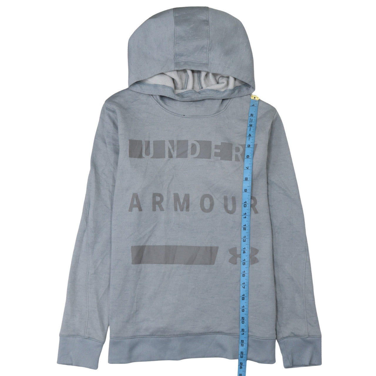 Mens UK Size M Under Armour Grey Pullover Hoodie