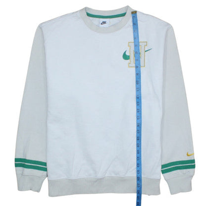 Mens UK Size L Nike White Pullover Sweatshirt