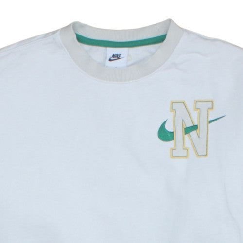 Mens UK Size L Nike White Pullover Sweatshirt
