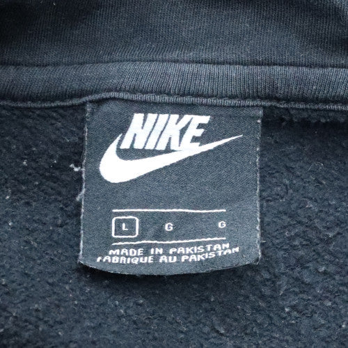 Mens UK Size L Nike Black 1/2 Zip Hoodie