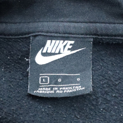 Mens UK Size L Nike Black 1/2 Zip Hoodie