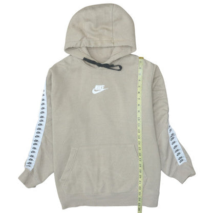 Mens UK Size L Nike Beige Pullover Hoodie
