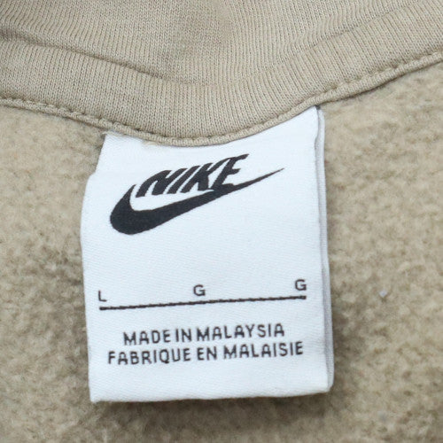 Mens UK Size L Nike Beige Pullover Hoodie