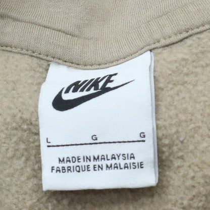 Mens UK Size L Nike Beige Pullover Hoodie