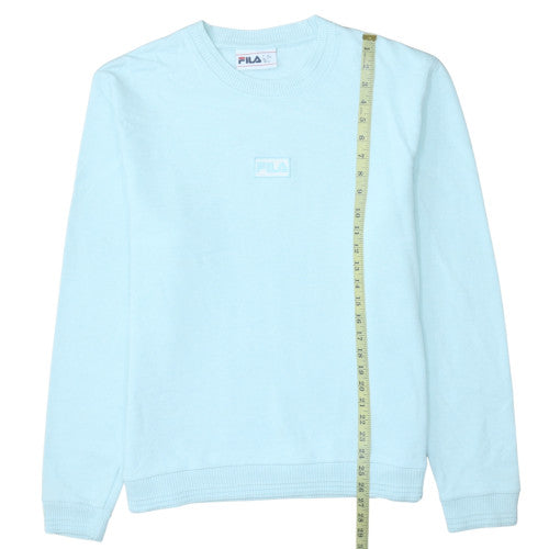 Womens UK Size L FILA Blue Pullover Sweatshirt