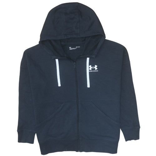 Mens UK Size M Under Armour Black Full Zip Hoodie