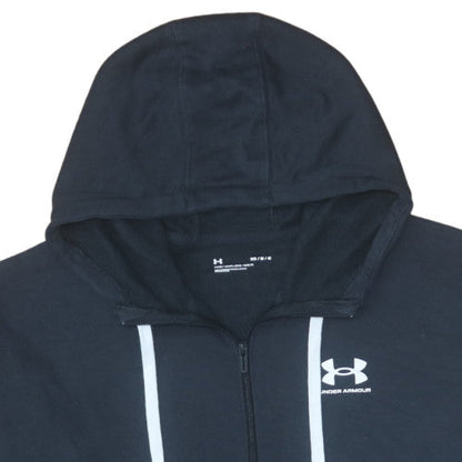 Mens UK Size M Under Armour Black Full Zip Hoodie