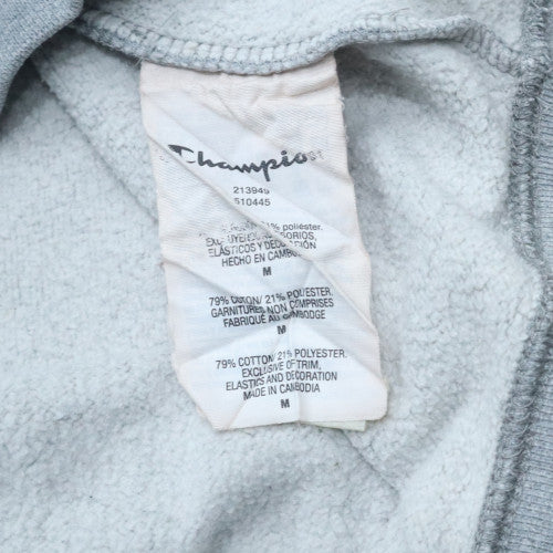 Mens UK Size M Champion Grey Pullover Hoodie
